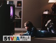 A child watching television