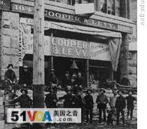 The Cooper & Levy store in Seattle, Washington sold supplies to miners