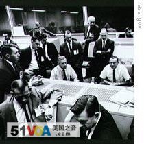 Mission Control in Houston, Texas. The first attempt to launch Gemini 6 ended in failure.