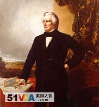 A painting of President Millard Fillmore by George Healy