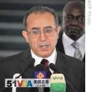 African Union peace and security commissioner Ramtane Lamamra speaks in Nouakchott (File)