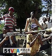 Islamist insurgents under training in camps vacated by the Ethiopian troops in Mogadishu, Somalia, 15 Jan 2009