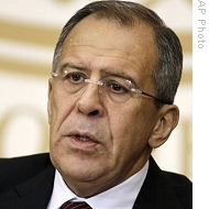Russian Foreign Minister Sergei Lavrov speaks in Moscow, 16 Jan 2009 <br />