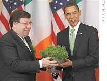 Obama Celebrates St. Patrick's Day with Irish Leaders