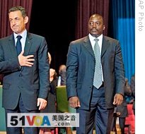 Sarkozy Praises Congolese Military Cooperation with Rwanda, Uganda