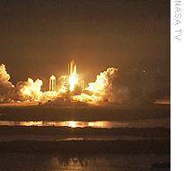 Shuttle Discovery Launches on Space Station Mission