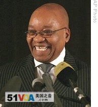 African National Congress President Jacob Zuma reacts after high court officially drops corruption charges against him in Durban, South Africa, 07 Apr 2009 