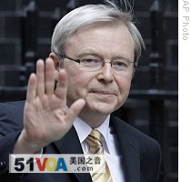 Australia's Prime Minister Kevin Rudd, 30 Mar 2009