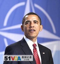 US President Barack Obama during news conference at NATO Summit in Strasbourg, France, Saturday, April 4, 2009