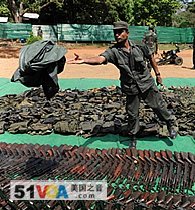 Sri Lanka Army Amazed by Size of Captured Rebel Arsenal
