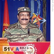 Tamil Tiger rebel leader Velupillai Prabhakaran (File)