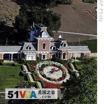 The train station at Neverland Ranch in Los Olivos, California, as preparations are made for a possible memorial service for the late pop star Michael Jackson, 01 Jul 2009  