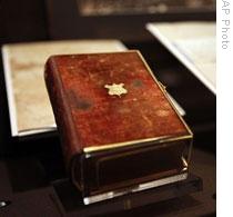 The 1861 inaugural Bible