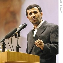 Iranian President Mahmoud Ahmadinejad, Tehran, 27 Jun 2009 (Image issued by Iranian Students News Agency)