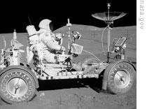 The lunar rover of Apollo 15