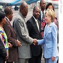 Clinton, Congo President Discuss Security in Country's Eastern Kivu Region