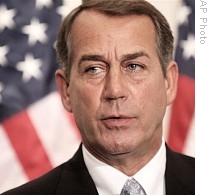 US House of Representatives Minority Leader Rep John Boehner (Ohio) (File photo)