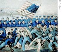 The Battle of Malvern Hill in Virginia