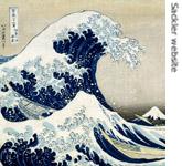 Detail of a woodblock print by Katsushika Hokusai