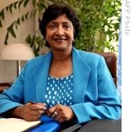UN High Commissioner for Human Rights, South African judge Navanethem (Navi) Pillay (2008 file photo)