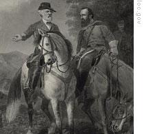 The last meeting of Robert E. Lee and Stonewall Jackson 