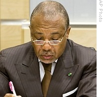 Cross-Examination Begins in War Crimes Trial of Former Liberian President