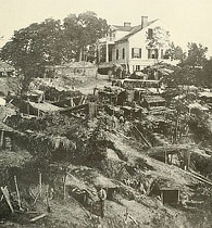 Union positions near Vicksburg