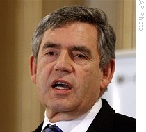Britain's Prime Minister Gordon Brown in London hosting a preparatory meeting for the December Copenhagen Climate Conference, 19 Oct 2009