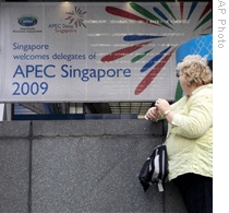 The venue of the APEC summit, in Singapore, 08 Nov 2009