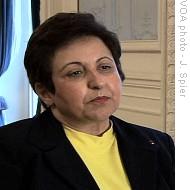 Iranian Nobel Laureate Ebadi Criticizes Human Rights in Iran