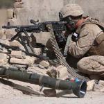 A US Marine fires on Taliban positions from a rooftop in the village of Dahaneh n the Helmand Province of Afghanistan. (File)