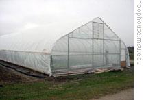 An example of a hoop house