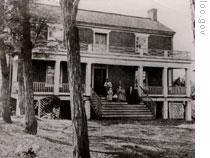 The McLean house in 1865