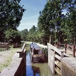 A lock on the C&O Canal, near the place where the canal begins in Washington's Georgetown section.