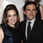 Actors Tina Fey, left, and Steve Carell arrive to the premiere of 