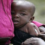 A baby boy cries as he is vaccinated against measles in Kibati, north of Goma in eastern Congo [file photo] 