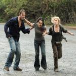 Making a run to leave the island in the final episode of 'Lost.