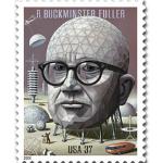 US Postage Stamp of R. Buckminster Fuller 