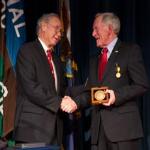 Don Walsh is given the Hubbard Medal by National Geographic. 