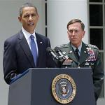 President Obama announced the replacement of General McChrystal with General David Petraeus, right, Wednesday