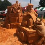 A sand sculpture at Merlefest 2010