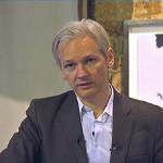 WikiLeaks founder Julian Assange at a press conference in London on Monday