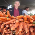 Bob Lewis with carrots