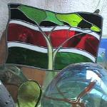 Kitengela Glass products include stained glass using recycled materials