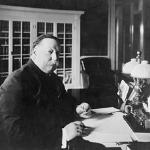 William Howard Taft at his desk