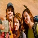 (Left to Right) James Franco, Kate Mara and Amber Tamblyn in 127 HOURS