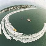 Racing powerboats make a turn in Key West Harbor in this file photo of Key West