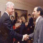 James Zogby with President Bill Clinton