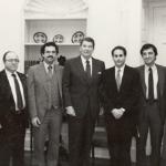 James Zogby (far right) with President Ronald Reagan