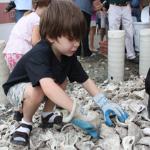 As part of Maryland's oyster recovery program, children learn from an early age that oysters live in the waters near them and that marine life needs to be protected.  